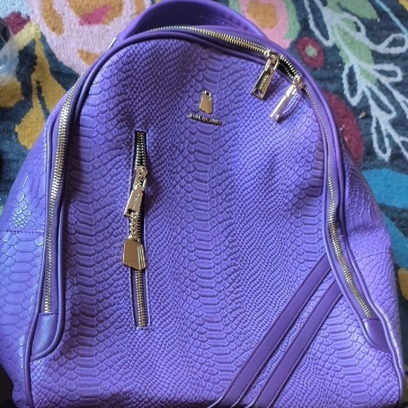 Purple Textured Backpack - Picture 1 of 3
